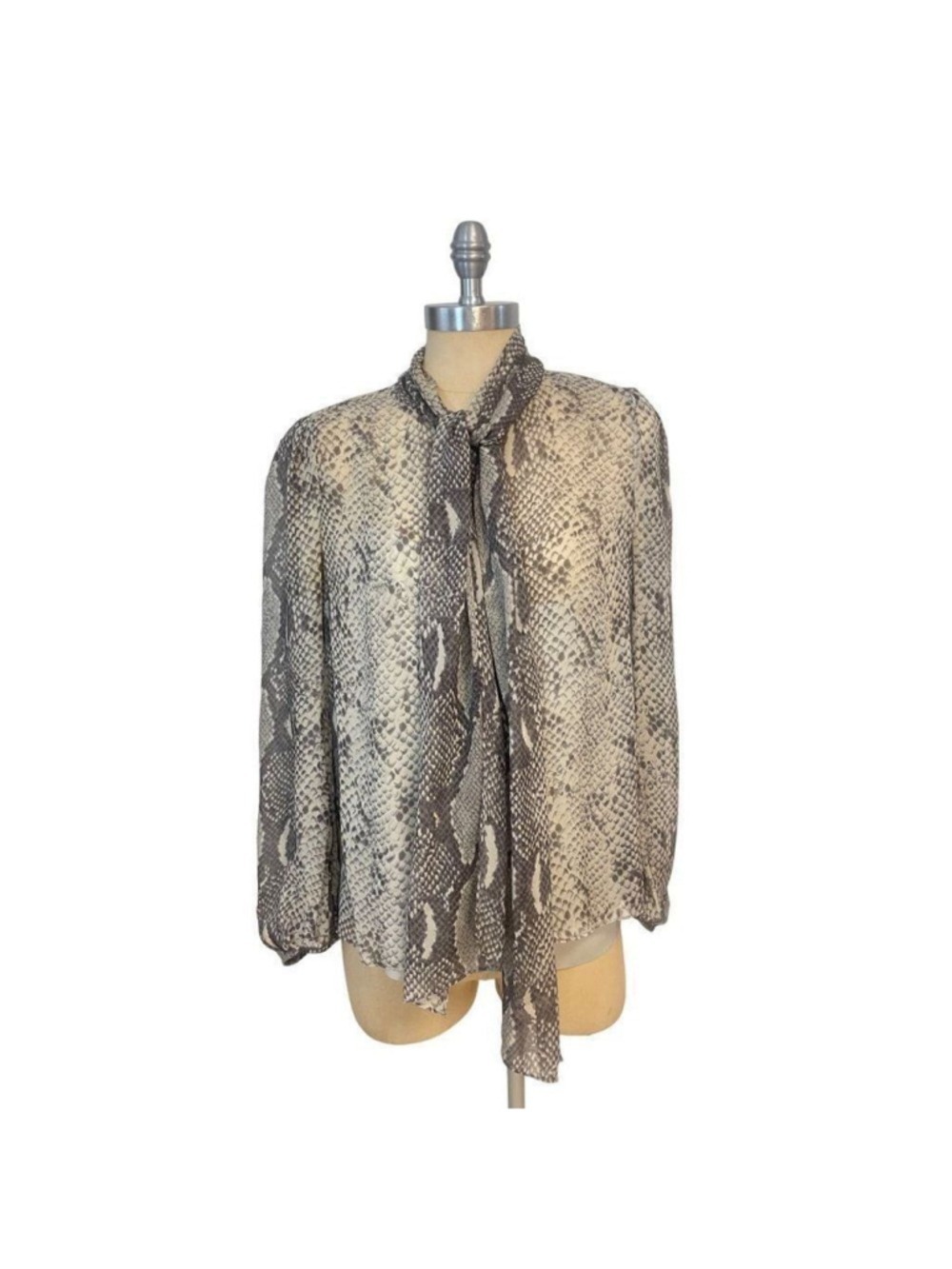 Diane von Furstenberg Jezebel Animal Print Blouse 2 pc Top 8